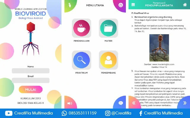 jasa Mobile App Biovidroid (Biologi Virus)
