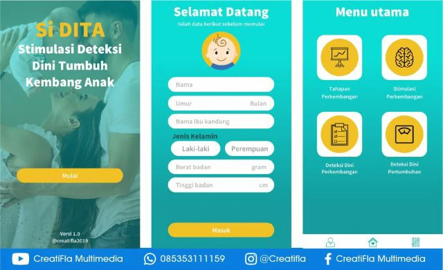 jasa Mobile App Android Stimulasi Deteksi Dini Tumbuh Kembang Anak