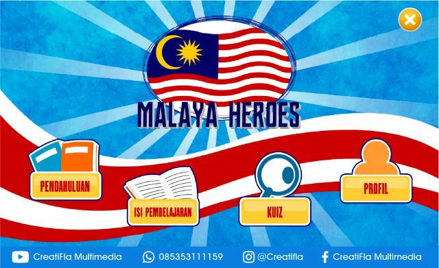 jasa Multimedia Interaktif Sejarah Malaya Heroes