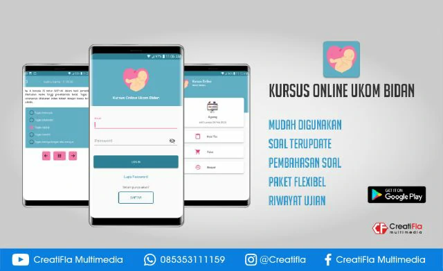 jasa Mobile App Kursus Online Bidan