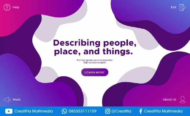 jasa Multimedia Interaktif Bahasa Inggris Describing