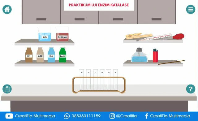 jasa Virtual Lab Uji Enzim Katalase